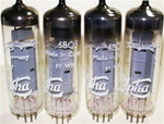 Matched Pairs, Brand New, MINT NOS Late 1960s Funkwerk RFT EL84 Tubes with Alpha 6BQ5 Label. East German Production. These welded plate tubes are more desirable than the later stapled plate RFT's.